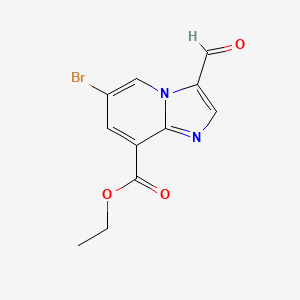 Ethyl 6-bromo-3-formylimidazo[1,2-a]pyridine-8-carboxylate