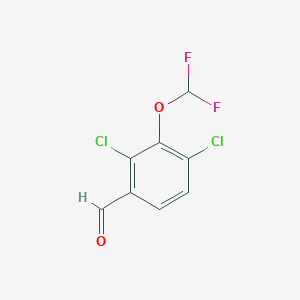 molecular formula C8H4Cl2F2O2 B1459797 2,4-Dichloro-3-(difluoromethoxy)benzaldehyde CAS No. 1806348-73-1