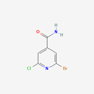 molecular formula C6H4BrClN2O B1459809 2-Bromo-6-chloroisonicotinamide CAS No. 1807123-24-5