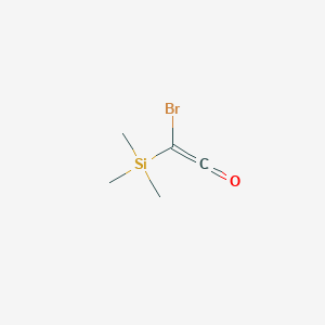 molecular formula C5H9BrOSi B14598245 Ethenone, bromo(trimethylsilyl)- CAS No. 60366-59-8