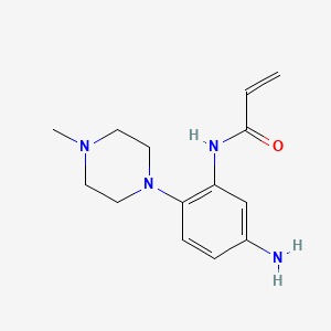 molecular formula C14H20N4O B1459827 N-(5-Amino-2-(4-methylpiperazin-1-yl)phenyl)acrylamide CAS No. 1629584-89-9