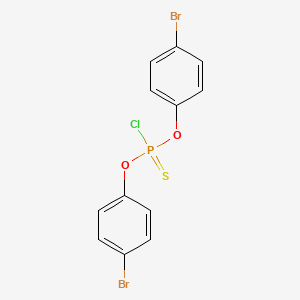 molecular formula C12H8Br2ClO2PS B1459828 o,o-Di(4-bromophenyl)thiophosphoryl chloride CAS No. 77628-32-1