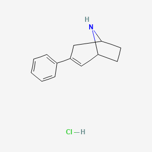 molecular formula C13H16ClN B1459834 3-Phenyl-8-azabicyclo[3.2.1]oct-2-ene hydrochloride CAS No. 36769-06-9