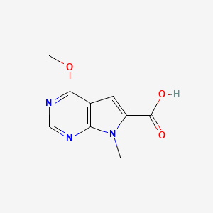 4-methoxy-7-methyl-7H-pyrrolo[2,3-d]pyrimidine-6-carboxylic acid