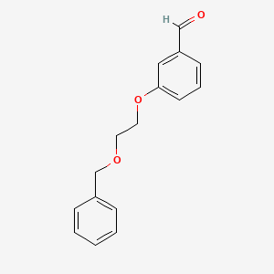 molecular formula C16H16O3 B1459836 3-(2-(Benzyloxy)ethoxy)benzaldehyde CAS No. 1141781-75-0