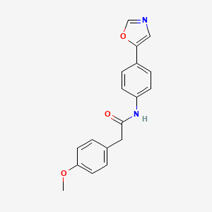 Benzeneacetamide, 4-methoxy-N-[4-(5-oxazolyl)phenyl]-
