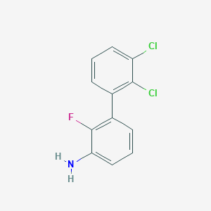 molecular formula C12H8Cl2FN B1459842 3-(2,3-Dichlorophenyl)-2-fluoroaniline CAS No. 1361856-82-7