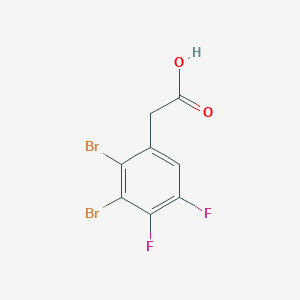 molecular formula C8H4Br2F2O2 B1459846 2,3-Dibromo-4,5-difluorophenylacetic acid CAS No. 1804414-20-7