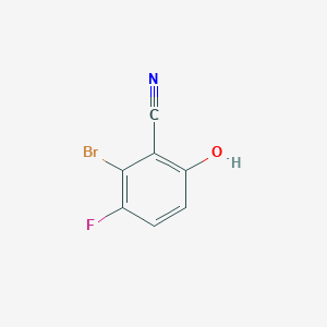 molecular formula C7H3BrFNO B1459851 2-Bromo-3-fluoro-6-hydroxybenzonitrile CAS No. 1807191-67-8