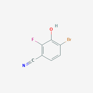 molecular formula C7H3BrFNO B1459856 4-Bromo-2-fluoro-3-hydroxybenzonitrile CAS No. 1805552-44-6