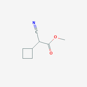 molecular formula C8H11NO2 B1459861 2-氰基-2-环丁基乙酸甲酯 CAS No. 1803592-69-9