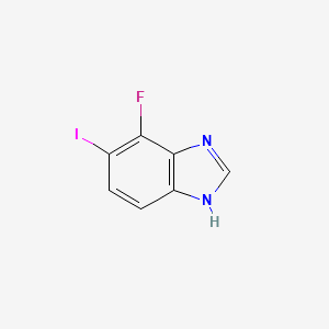 molecular formula C7H4FIN2 B1459878 4-Fluoro-5-iodo-1H-benzimidazole CAS No. 1805697-77-1