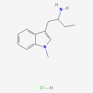 molecular formula C13H19ClN2 B1459898 1-(1-methyl-1H-indol-3-yl)butan-2-amine hydrochloride CAS No. 13256-60-5