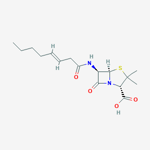 molecular formula C16H24N2O4S B145990 Octenoylpenicillin CAS No. 137593-45-4