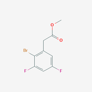molecular formula C9H7BrF2O2 B1459900 Methyl 2-bromo-3,5-difluorophenylacetate CAS No. 1807134-89-9