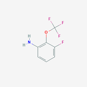 molecular formula C7H5F4NO B1459902 3-Fluoro-2-(trifluoromethoxy)aniline CAS No. 1806378-59-5