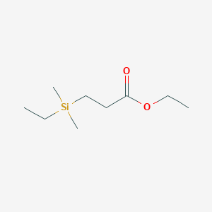 molecular formula C9H20O2Si B14599069 Ethyl 3-[ethyl(dimethyl)silyl]propanoate CAS No. 59471-74-8