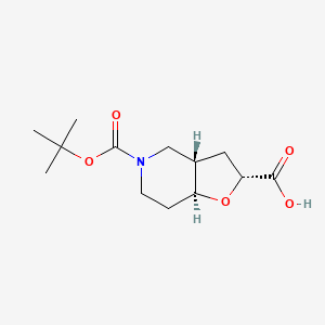 Racemic-(2R,3aS,7aS)-5-(tert-butoxycarbonyl)octahydrofuro[3,2-c]pyridine-2-carboxylic acid