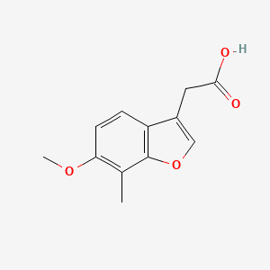 2-(6-Methoxy-7-methyl-1-benzofuran-3-yl)acetic acid