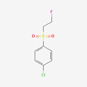 molecular formula C8H8ClFO2S B1459927 1-氯-4-(2-氟乙磺酰基)苯 CAS No. 1866512-61-9