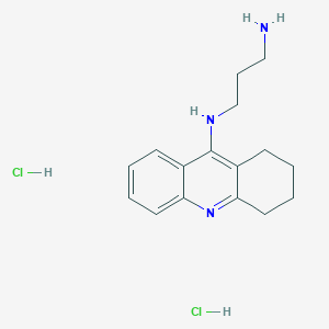 molecular formula C16H23Cl2N3 B1459930 N-(1,2,3,4-tetrahydroacridin-9-yl)propane-1,3-diamine dihydrochloride CAS No. 2108831-89-4