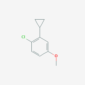 molecular formula C10H11ClO B1459934 4-Chloro-3-cyclopropylanisole CAS No. 1434128-14-9