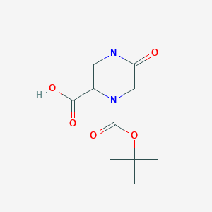 1-[(Tert-butoxy)carbonyl]-4-methyl-5-oxopiperazine-2-carboxylic acid