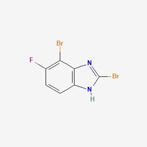 molecular formula C7H3Br2FN2 B1459937 2,4-Dibromo-5-fluoro-1H-benzimidazole CAS No. 1388026-23-0