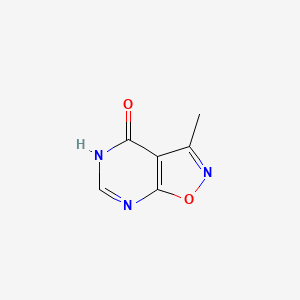 molecular formula C6H5N3O2 B1459946 3-Methyl-5H-isoxazolo[5,4-d]pyrimidin-4-one CAS No. 68571-74-4