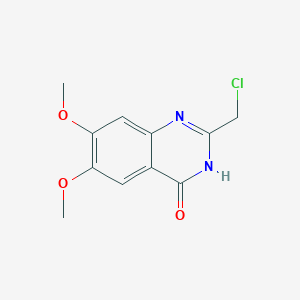 molecular formula C11H11ClN2O3 B1459947 2-(chloromethyl)-6,7-dimethoxyquinazolin-4(3H)-one CAS No. 730949-85-6