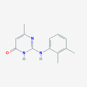 molecular formula C13H15N3O B1459948 2-[(2,3-二甲基苯基)氨基]-6-甲基嘧啶-4(3H)-酮 CAS No. 459198-10-8