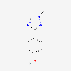 molecular formula C9H9N3O B1459966 4-(1-methyl-1H-1,2,4-triazol-3-yl)phenol CAS No. 1781483-43-9