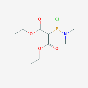 molecular formula C9H17ClNO4P B14599724 Diethyl [chloro(dimethylamino)phosphanyl]propanedioate CAS No. 61211-61-8