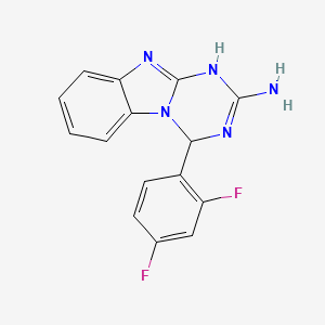 4-(2,4-Difluorophenyl)-1,4-dihydro[1,3,5]triazino[1,2-a]benzimidazol-2-amine