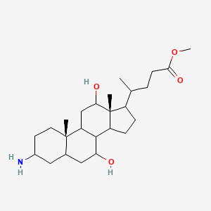 Methyl (R)-4-((3S,5S,7R,8R,9S,10S,12S,13R,14S,17R)-3-amino-7,12-dihydroxy-10,13-dimethylhexadecahydro-1H-cyclopenta[a]phenanthren-17-yl)pentanoate