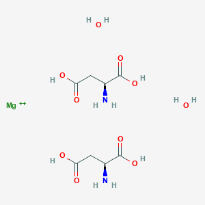 Magnesium;(2S)-2-aminobutanedioic acid;dihydrate