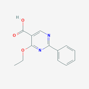 molecular formula C13H12N2O3 B145999 4-乙氧基-2-苯基嘧啶-5-羧酸 CAS No. 136326-10-8