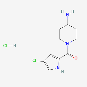 1-(4-chloro-1H-pyrrole-2-carbonyl)piperidin-4-amine hydrochloride