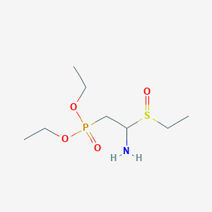 Diethyl [2-amino-2-(ethanesulfinyl)ethyl]phosphonate