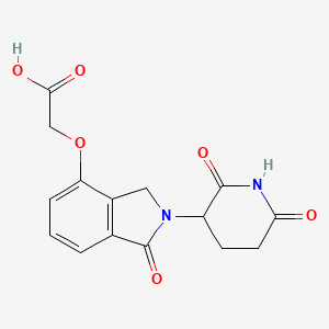 molecular formula C15H14N2O6 B1460014 2-((2-(2,6-Dioxopiperidin-3-yl)-1-oxoisoindolin-4-yl)oxy)acetic acid CAS No. 2229976-16-1