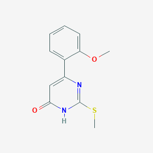 molecular formula C12H12N2O2S B1460015 6-(2-methoxy-phenyl)-2-methylsulfanyl-3H-pyrimidin-4-one CAS No. 56174-96-0