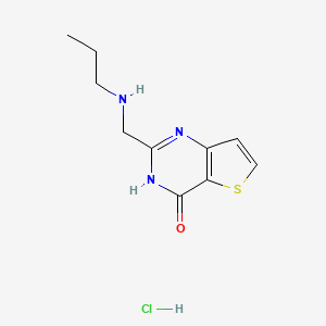 2-[(propylamino)methyl]-3H,4H-thieno[3,2-d]pyrimidin-4-one hydrochloride