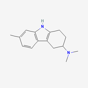 molecular formula C15H20N2 B14600241 N,N,7-Trimethyl-2,3,4,9-tetrahydro-1H-carbazol-3-amine CAS No. 60481-59-6