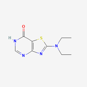 molecular formula C9H12N4OS B1460025 2-(diethylamino)-6H,7H-[1,3]thiazolo[4,5-d]pyrimidin-7-one CAS No. 926194-82-3