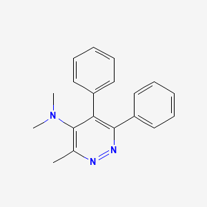 molecular formula C19H19N3 B14600254 N,N,3-Trimethyl-5,6-diphenylpyridazin-4-amine CAS No. 60326-02-5