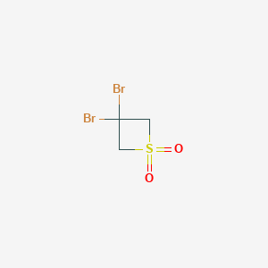 molecular formula C3H4Br2O2S B14600261 Thietane, 3,3-dibromo-, 1,1-dioxide CAS No. 59463-73-9