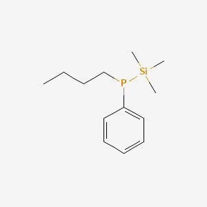 molecular formula C13H23PSi B14600262 Butyl(phenyl)(trimethylsilyl)phosphane CAS No. 59877-24-6