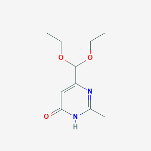 6-(Diethoxymethyl)-2-methylpyrimidin-4-OL