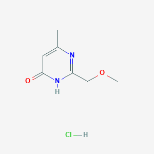 2-(Methoxymethyl)-6-methylpyrimidin-4-ol hydrochloride