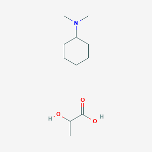 molecular formula C11H23NO3 B14600290 N,N-Dimethylcyclohexylamine monolactic acid salt CAS No. 61121-67-3